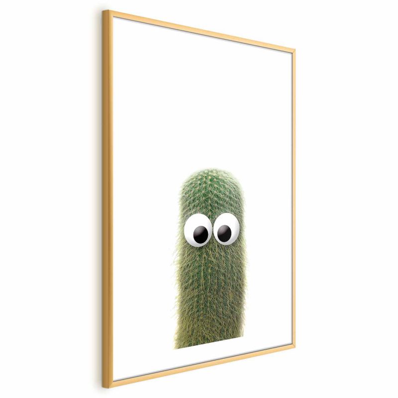 Plakat Artgeist Kłujący przyjaciel 40x60 cm z ramą złotą 1 szt