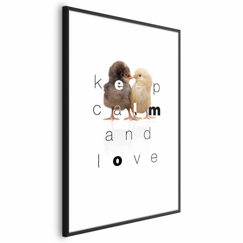 Plakat Artgeist Keep Calm 21x30 cm z ramą czarną 1 szt