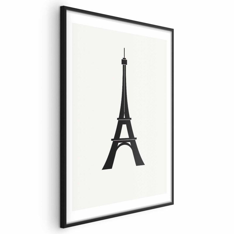 Plakat Artgeist Wieża Eiffla 60x90 cm z ramą czarną 1 szt
