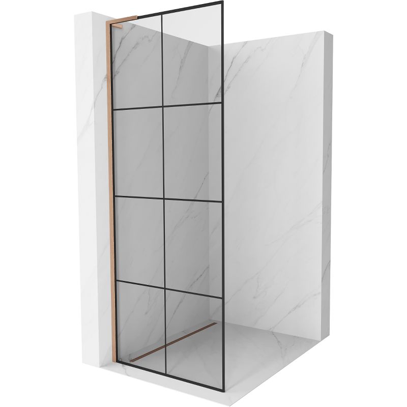 Ścianka prysznicowa Mexen Kioto czarny wzór 80 x 200 cm 800-080-103-65-77 1 szt.