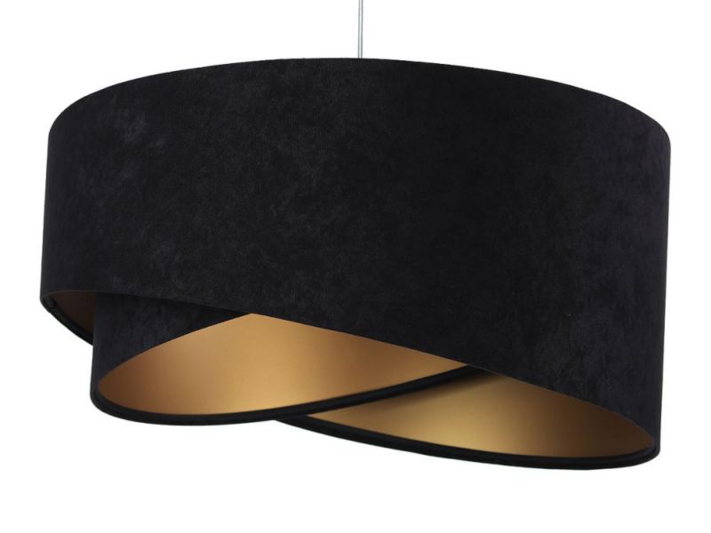 Lampa Bps Koncept wisząca GEMSTONE czarna/złota 1 szt