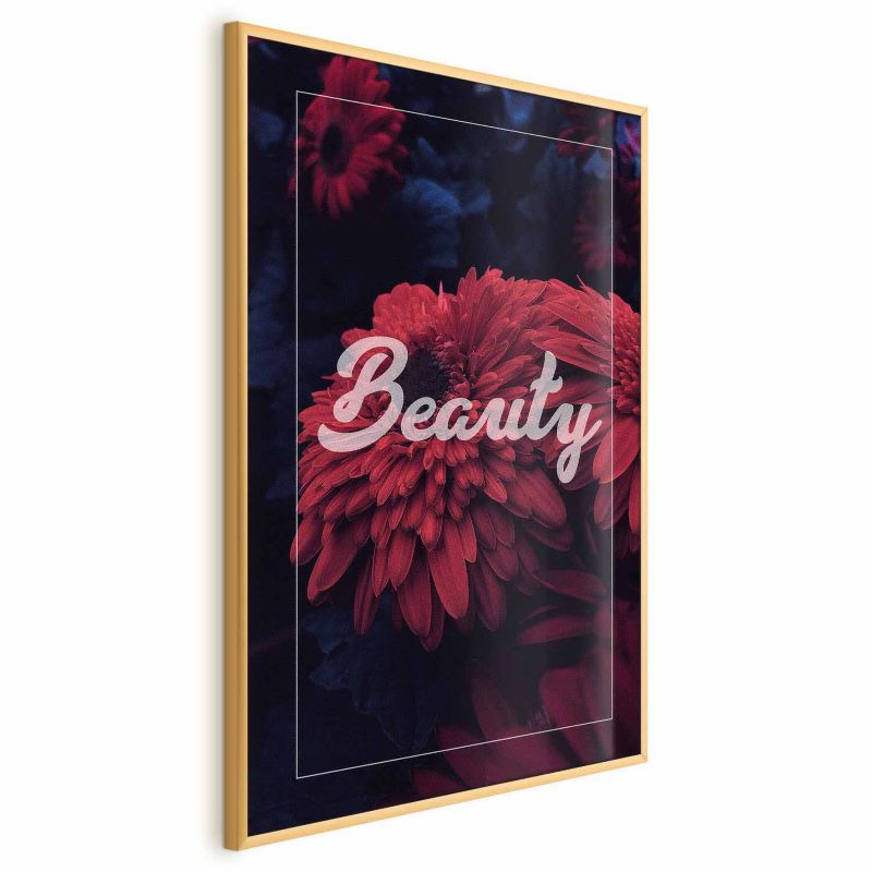 Plakat Artgeist Beauty 60x90 cm z ramą złotą 1 szt