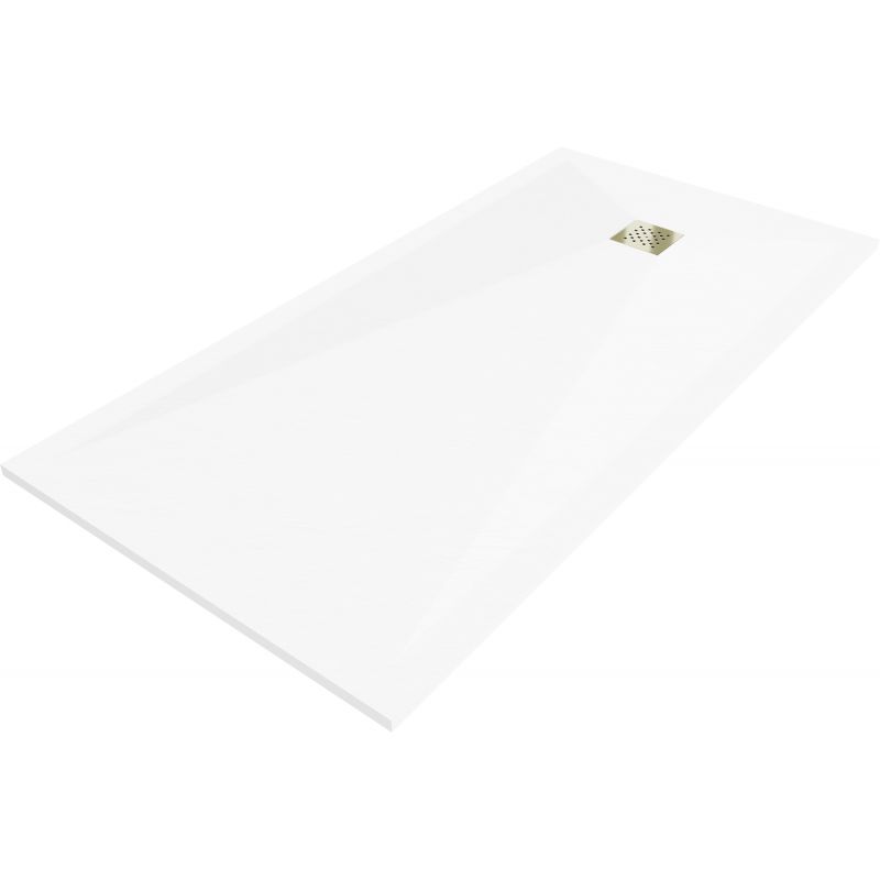 Brodzik prostokątny Mexen Stone+ biały 180x70 cm 44107018-G 1 szt.