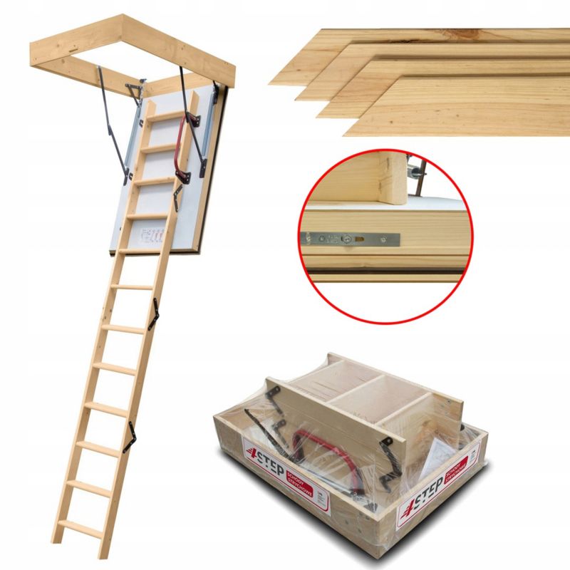Schody strychowe 4STEP Extreme 100x70 0,55 W/m2K listwy maskujące 1szt.