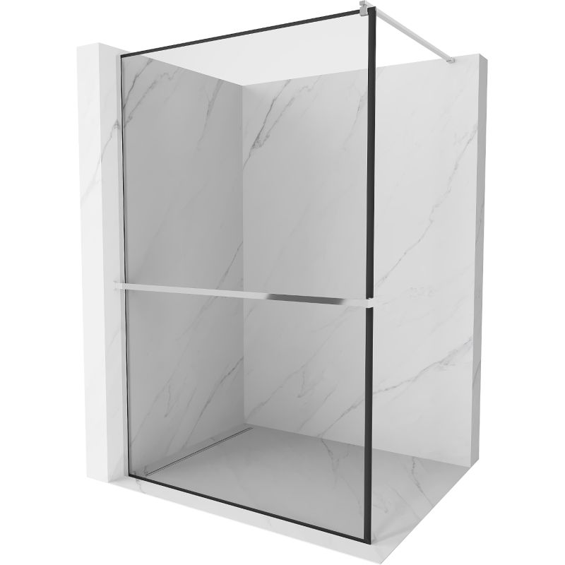 Ścianka prysznicowa Mexen Kioto+ czarny wzór 80x200 cm 800-080-121-01-70 1 szt.