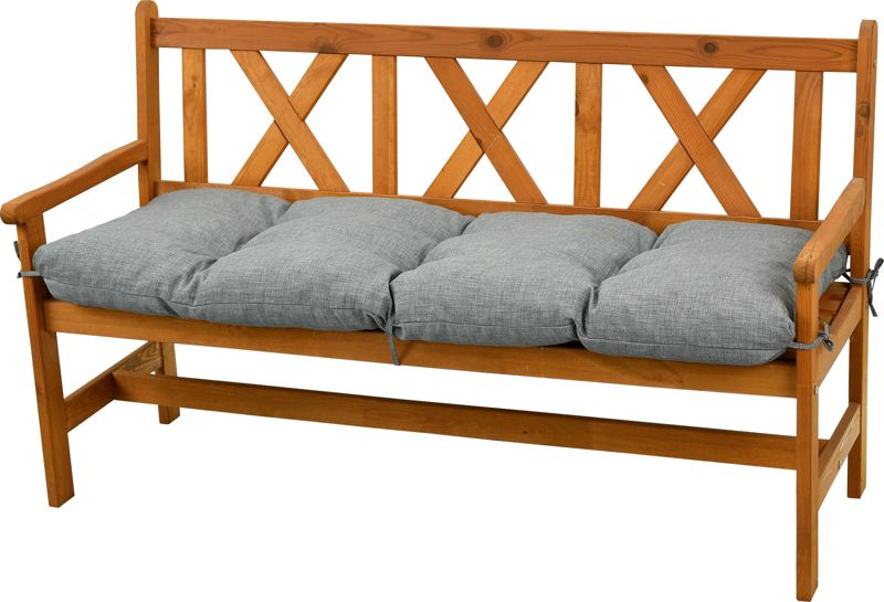 Poduszka na ławkę ogrodową AMPO 140 cm jasny szary 1 szt.