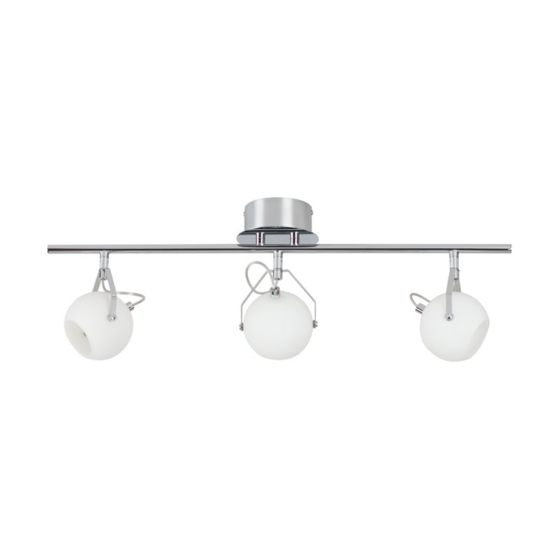 Lampa Sufitowa SPOT Light 3xLED 3W Kompozycja Chromu i Bieli w Klasycznym Stylu, 1 szt.