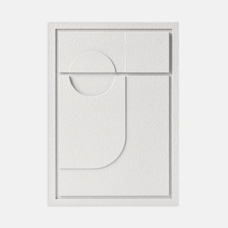 Wall Decor Murso by Cezar Geometric 2 350x500x18mm Bianco 1 szt.
