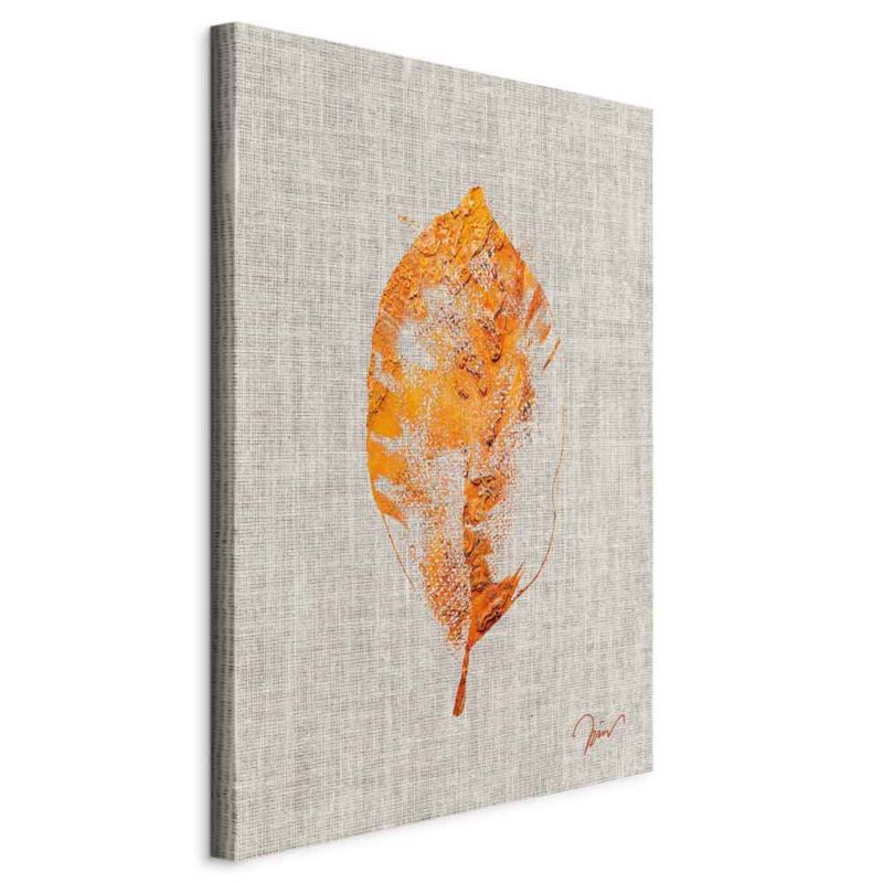 Obraz Artgeist Złota flora 80 x 120 cm flizelina 1 szt