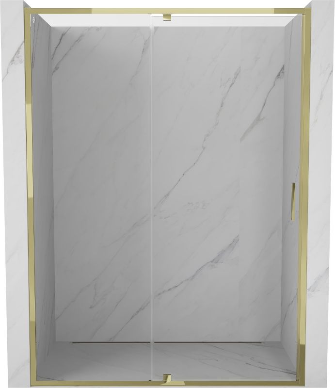 Drzwi prysznicowe uchylne Mexen Exo złote 130x200 cm 1 szt.