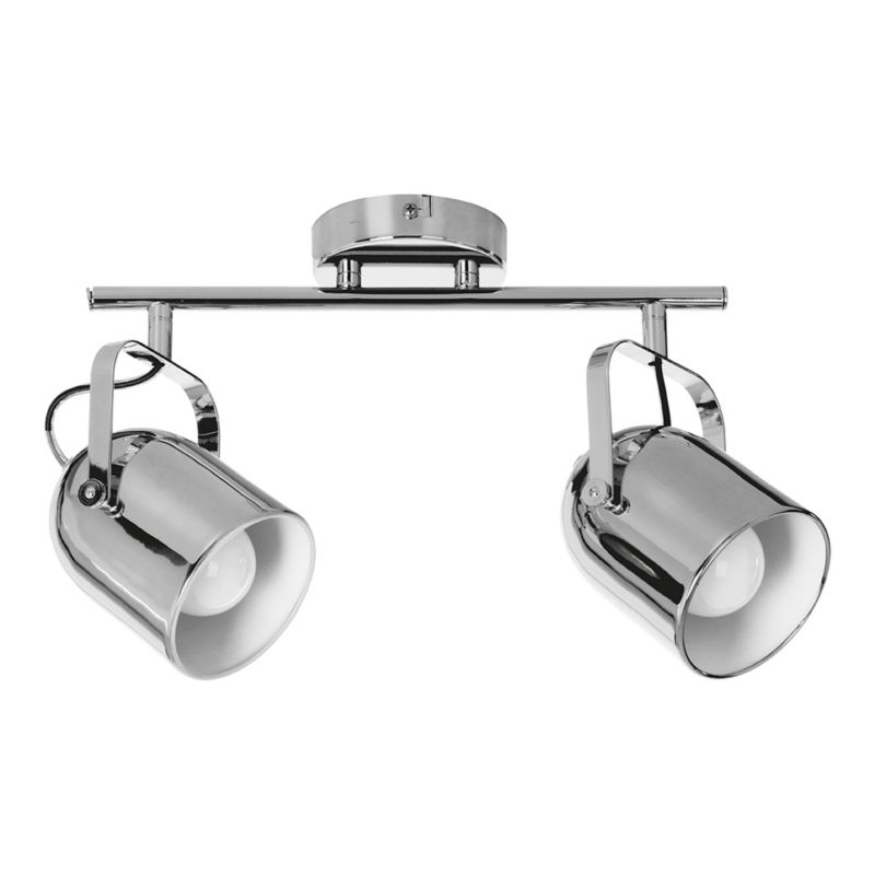Lampa Sufitowa SPOT Light 2xE27 Max.60W Subtelny Chrom w Klasycznym Stylu, Polski Producent, 1 szt.