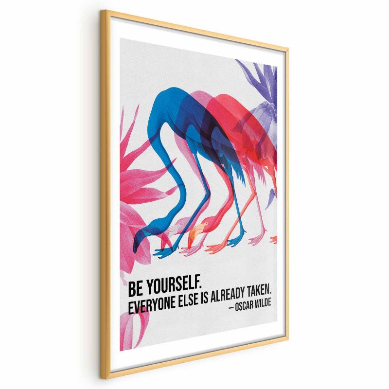 Plakat Artgeist Kolorowa repetycja 40x60 cm z ramą złotą 1 szt