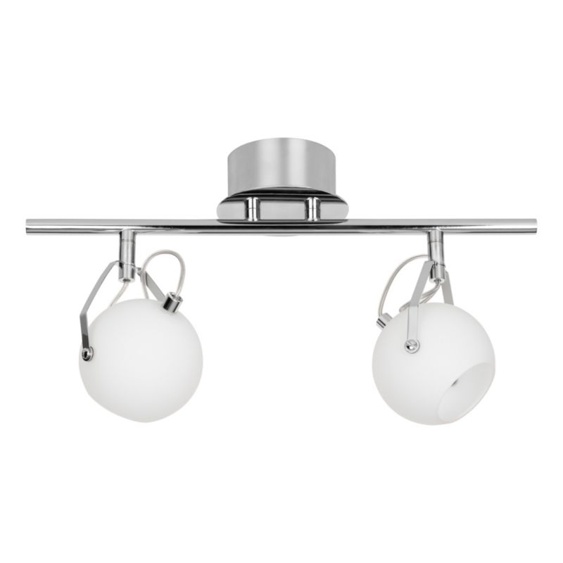 Lampa Sufitowa SPOT Light 2xLED 3W Klasyczne Połączenie Chromu i Bieli od Polskiego Producenta, 1 szt.