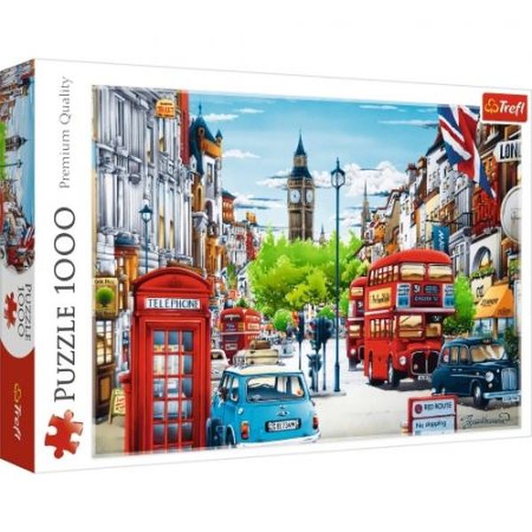 Puzzle 1000 el. ULICE LONDYNU Trefl