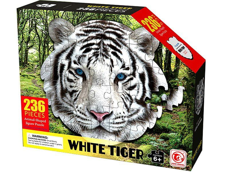 puzzle 236szt, tygrys; 25x21x6cm