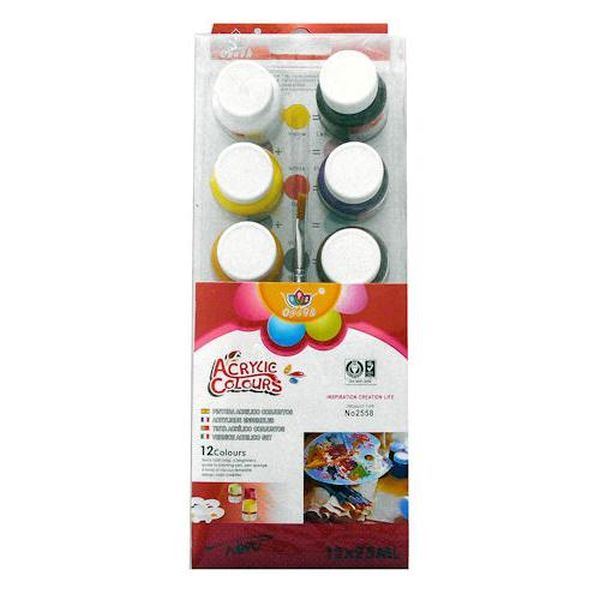 FARBY 12KOL 25ML AKRYL