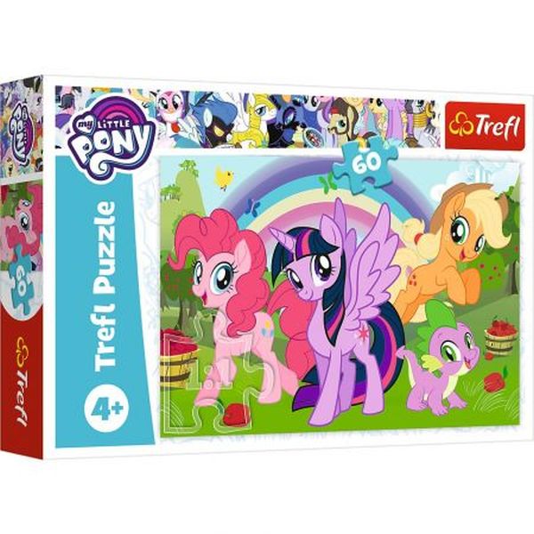PUZZLE 60 MLP TĘCZOWA PRZYJAŹŃ @