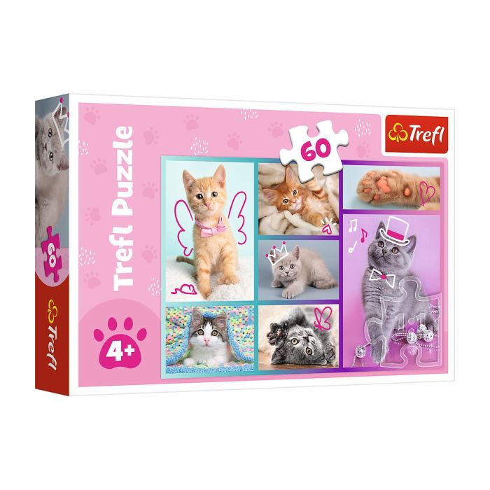 Puzzle 60 el. Słodkie Kociaki Trefl