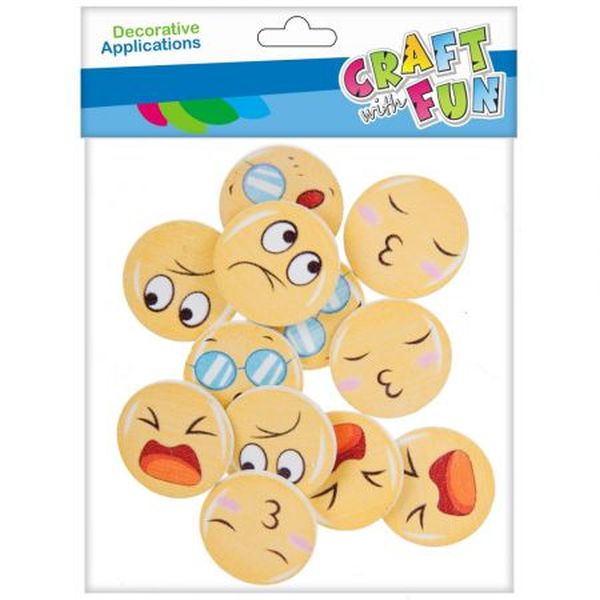 CF OZDOBA DEK DREW SPRZYL EMOTKI 12SZT 12/432
