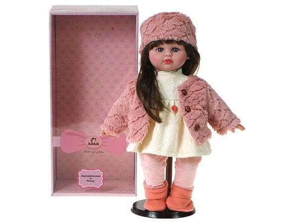 LALKA 40 CM DZIEWCZYNKA ZIMA DŹWIĘK, BOX