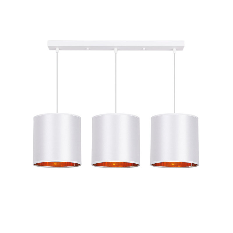 Lampa wisząca biała listwa 3xE27 Atlanta