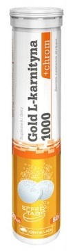 OLIMP LABS Gold L-karnityna 1000+chrom 20 tabl.mus. Pomarańcza