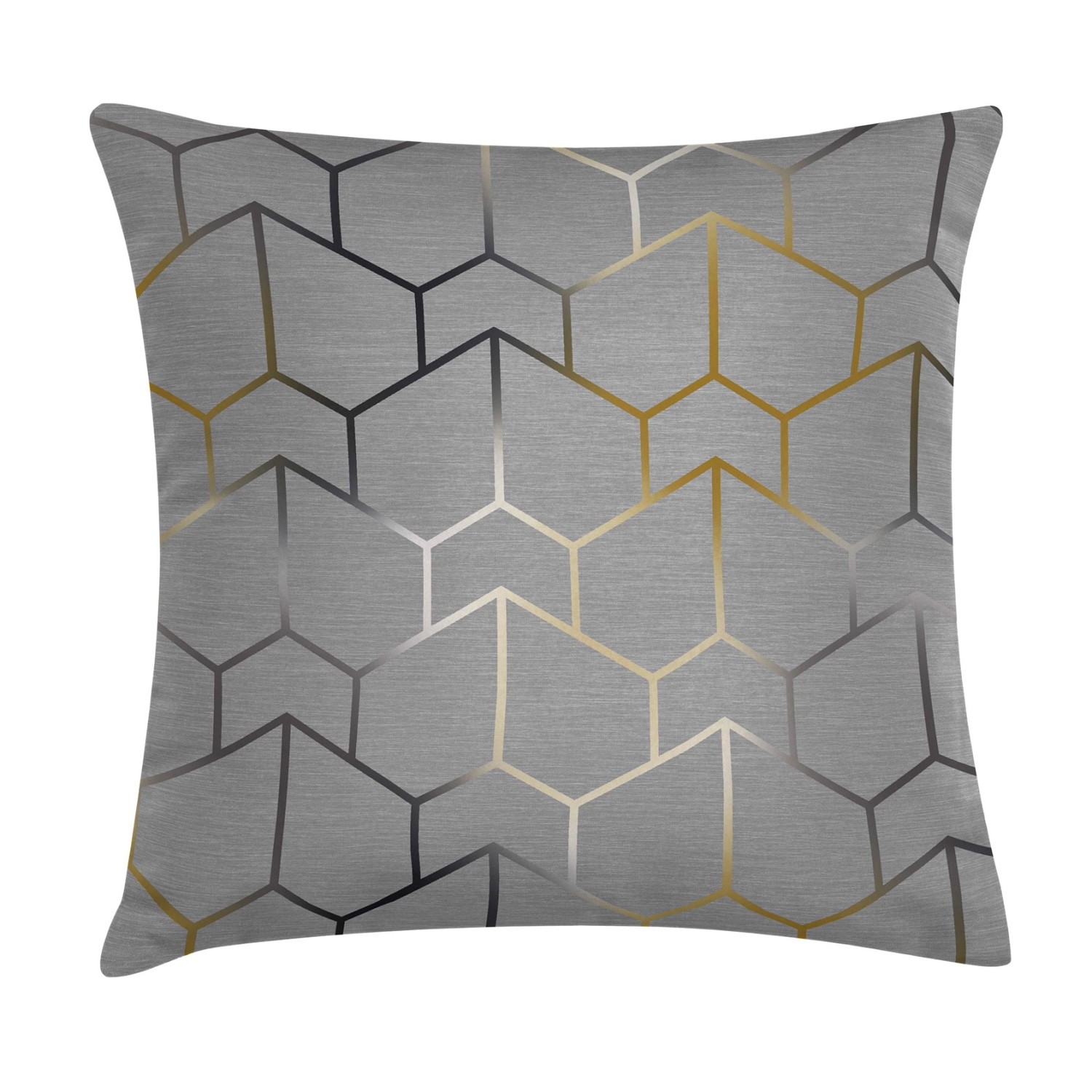 Poduszka geometria 45 x 45 cm szara