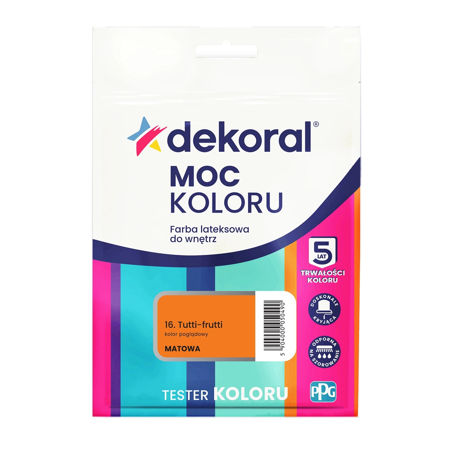 Tester farby Dekoral Moc Koloru tutti-frutti 40 ml