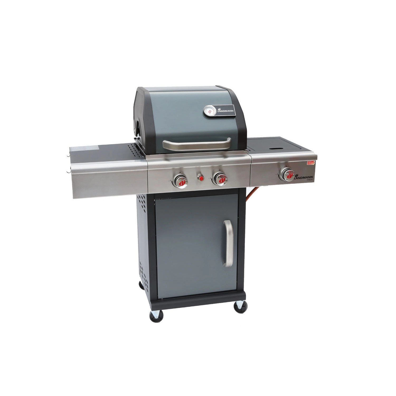 Grill gazowy TRITON MaxX PTS 2.1 2+1-palnikowy grafitowy 10,9 kW