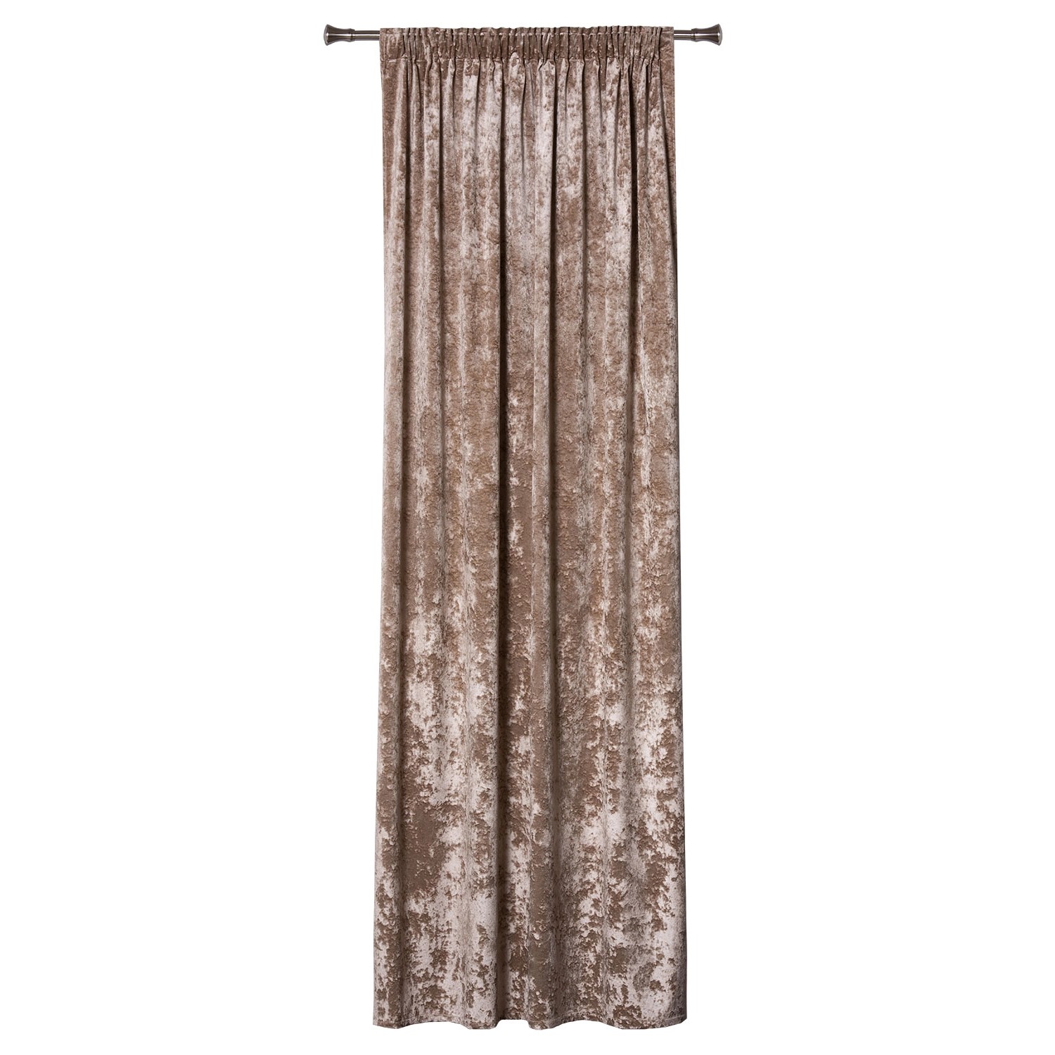 Zasłona FROSTY na taśmie 140 cm x 260 cm cappucino