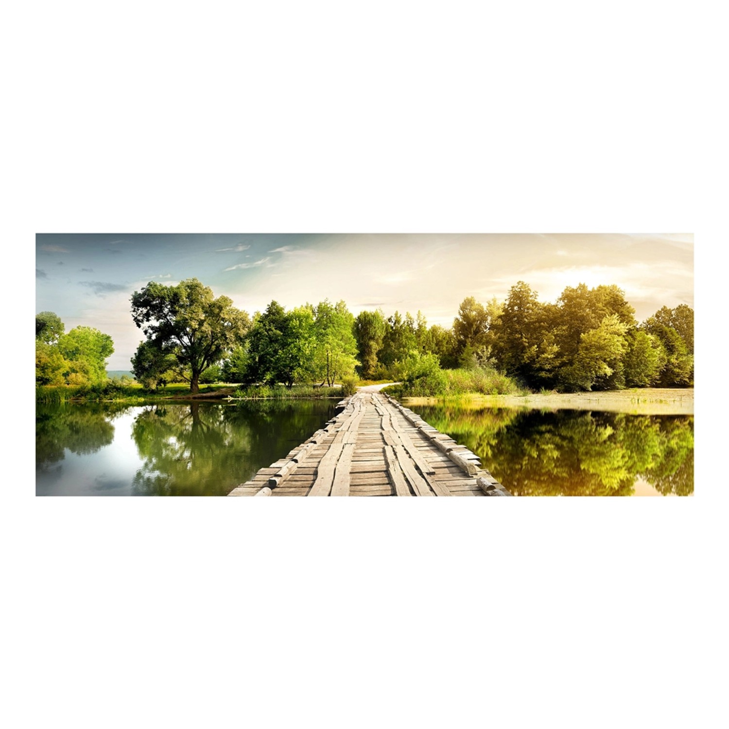 Obraz na szkle WOOD PATH 50 cm x 125 cm