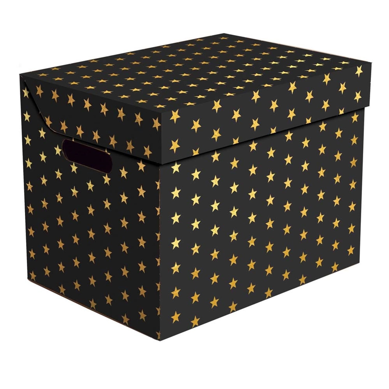 Erkar-Opakowania Pudło kartonowe One Gwiazdki czarny 34cm x 25cm x 26cm