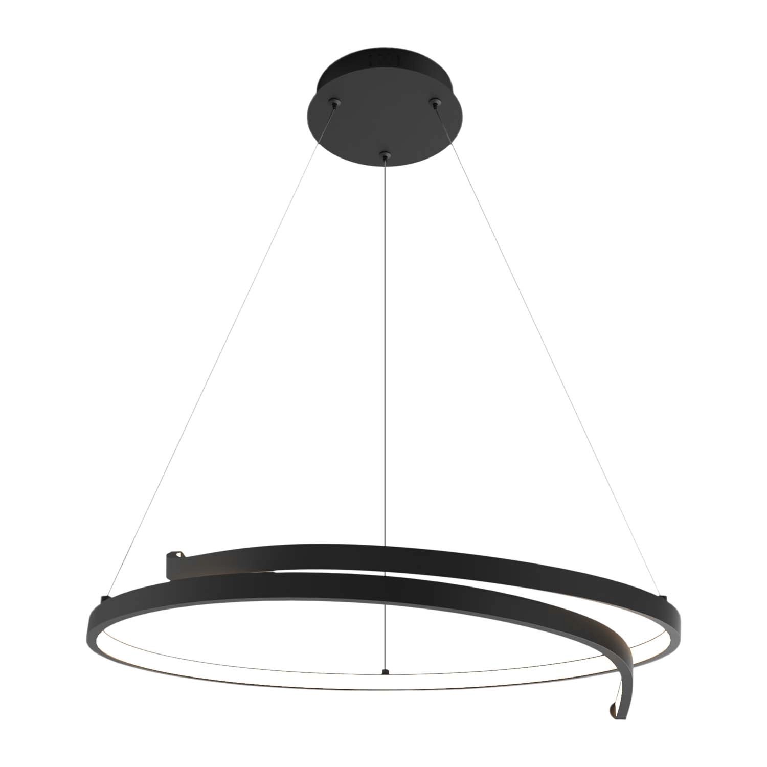 MiLAGRO Lampa wisząca LED Lorenzo 38W 4000K 1500lm czarna