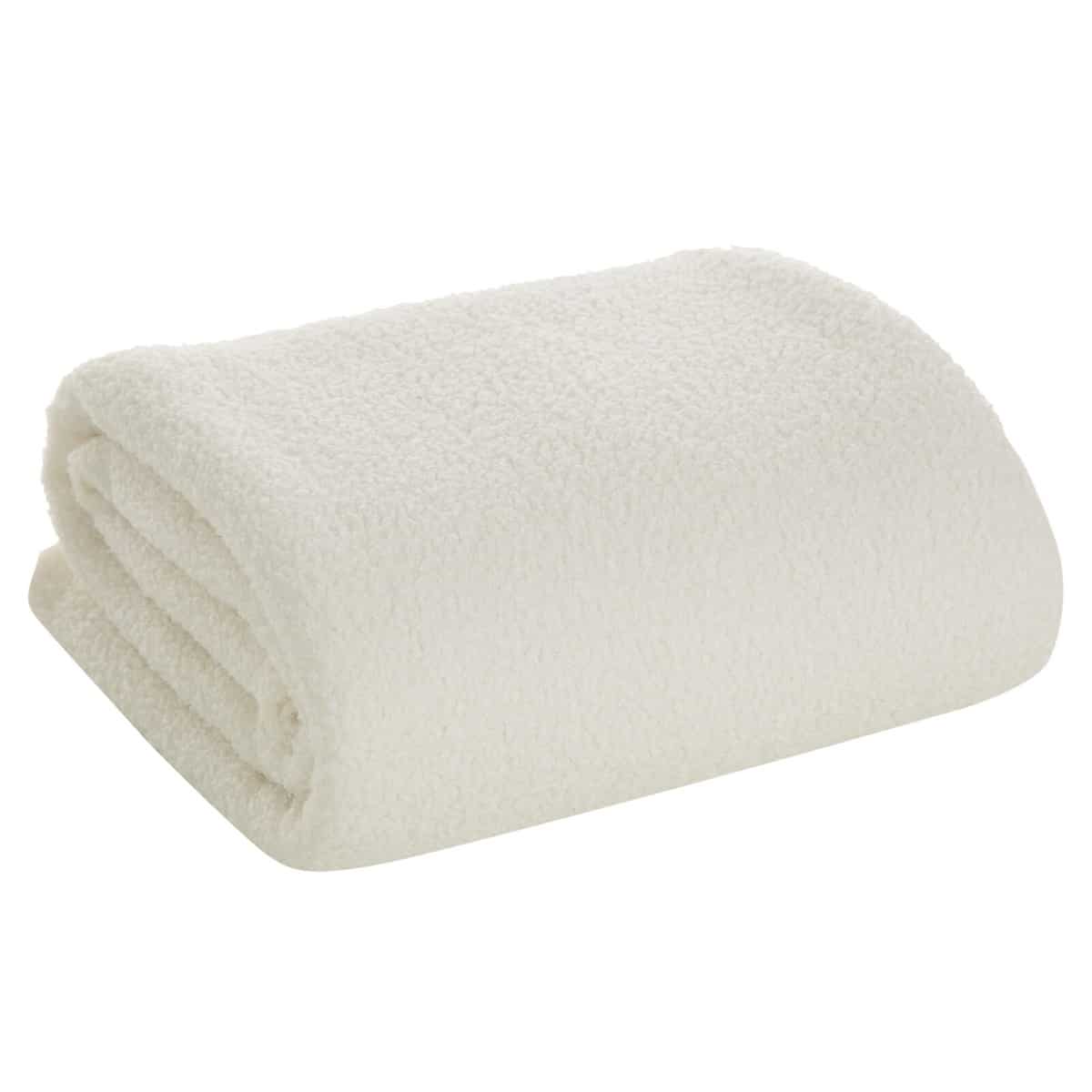 Koc Boucle kremowy - rozmiar do wyboru MM - 70x160