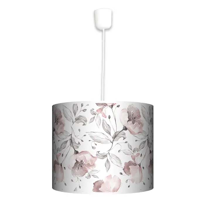 Lampa wisząca magnolie na bieli - rozmiar do wyboru FL - mała