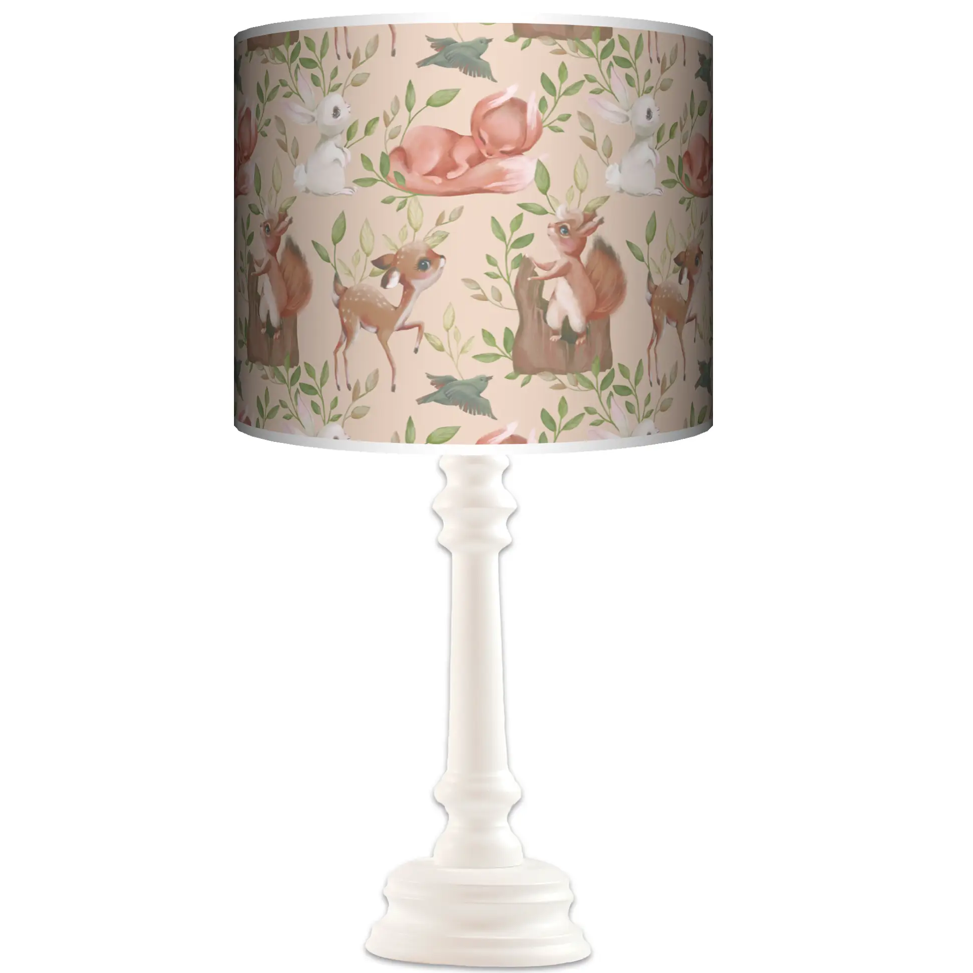 Lampa stojąca QUEEN Forest Story na beżu - kolor podstawy do wyboru FL - miętowy