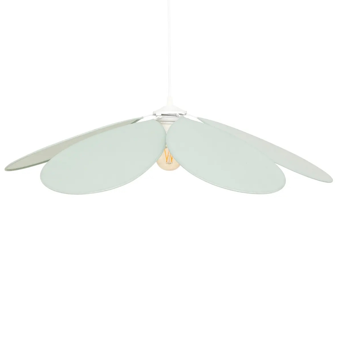 Lampa Wisząca "Naya" z zielonymi płatkami 72cm DB