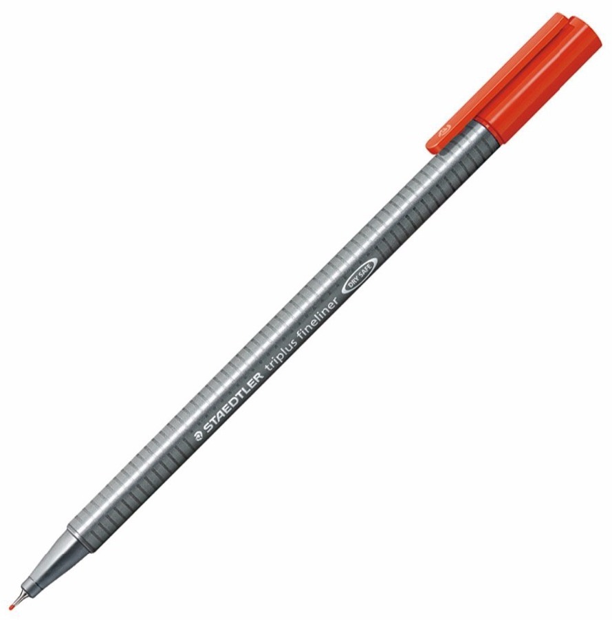 Cienkopis Staedtler, TriPlus 334, 0.3mm, czerwony