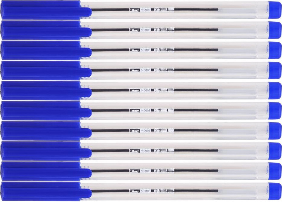 10x Długopis biurowy MemoBe, 1mm, niebieski