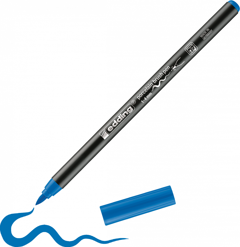 Pisak do powierzchni ceramicznych edding 4200, 1-4mm, 1 sztuka, błękitny