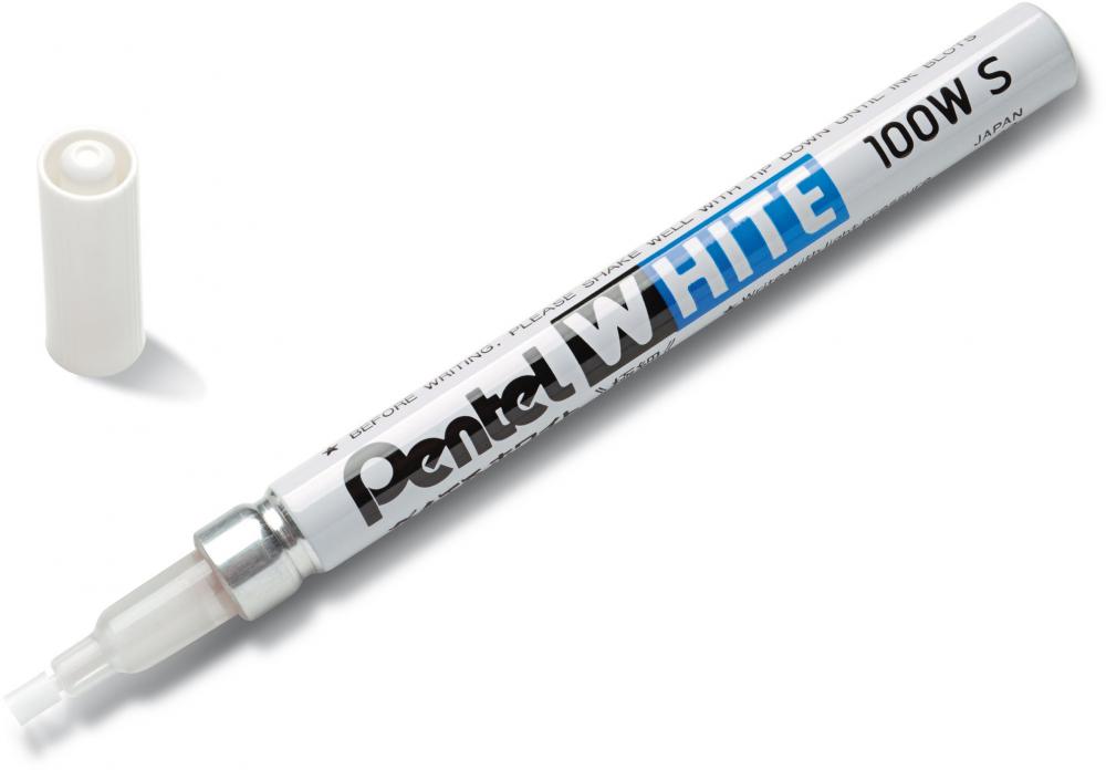 Marker olejowy Pentel X100W-S, okrągła, 2 mm, biały