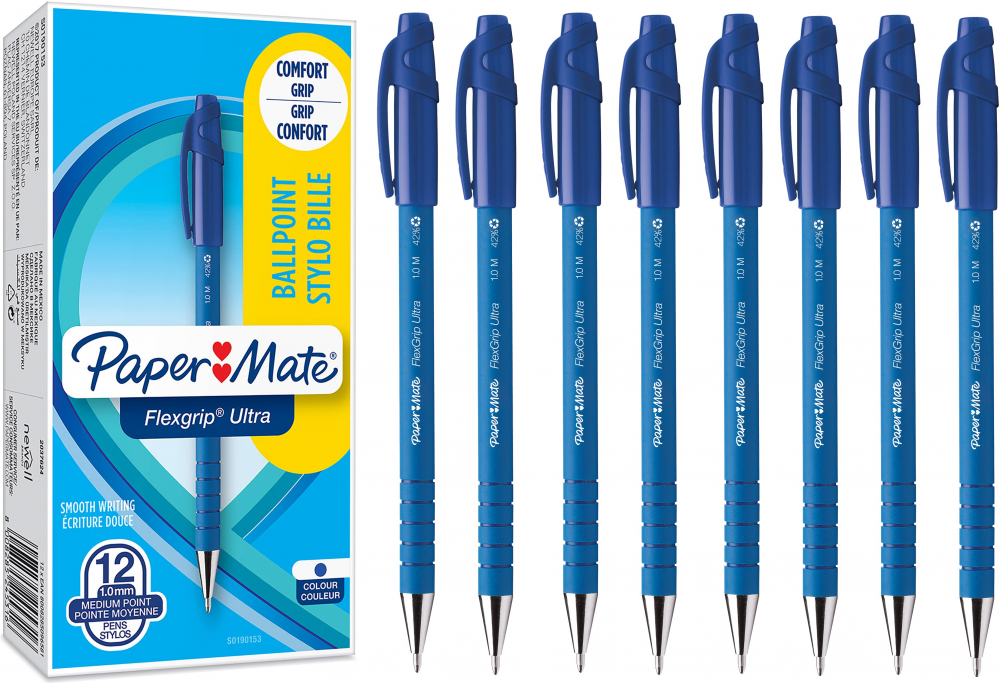 20x Długopis Paper Mate, FlexGrip ultra, 1mm, niebieski