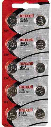 Bateria alkaliczna Maxell MAXELL, LR43, 10 sztuk