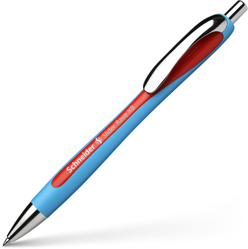 Długopis automatyczny Schneider Slider Rave, 1.4mm, czerwony