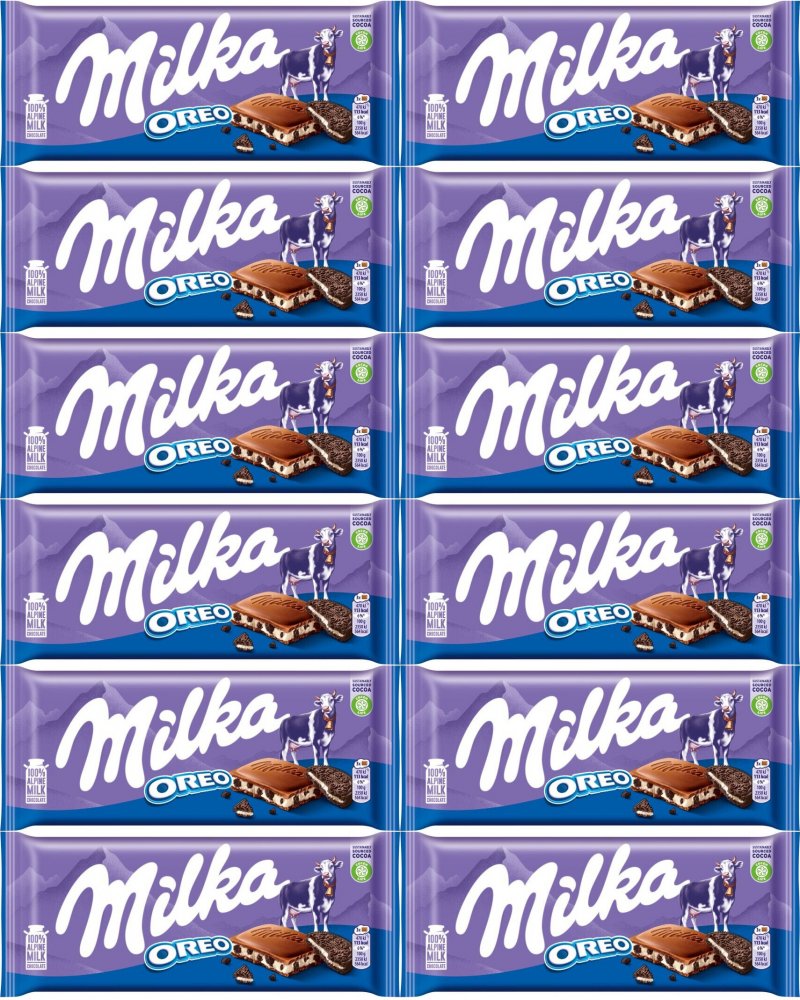 12x Czekolada Milka Oreo, 100g