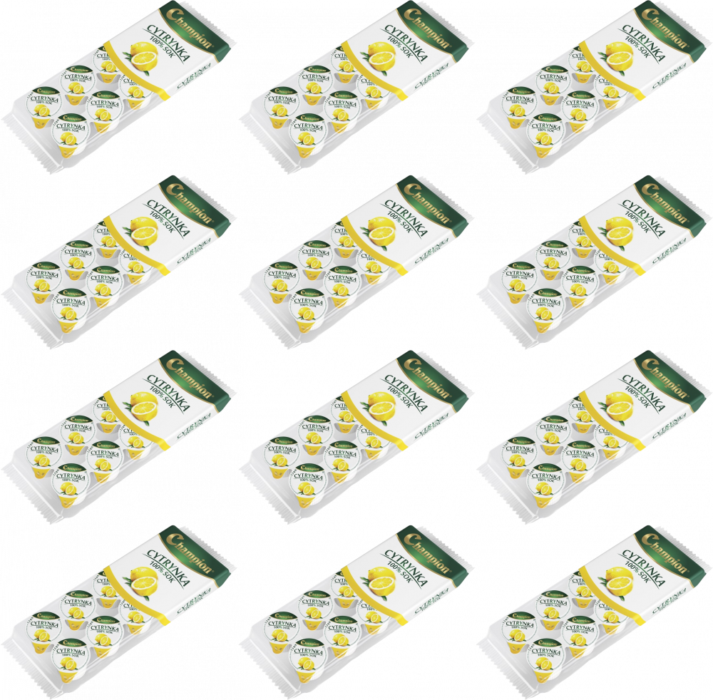12x Outlet: Sok z cytryn champion Cytrynka, 10 sztuk x 7.5g