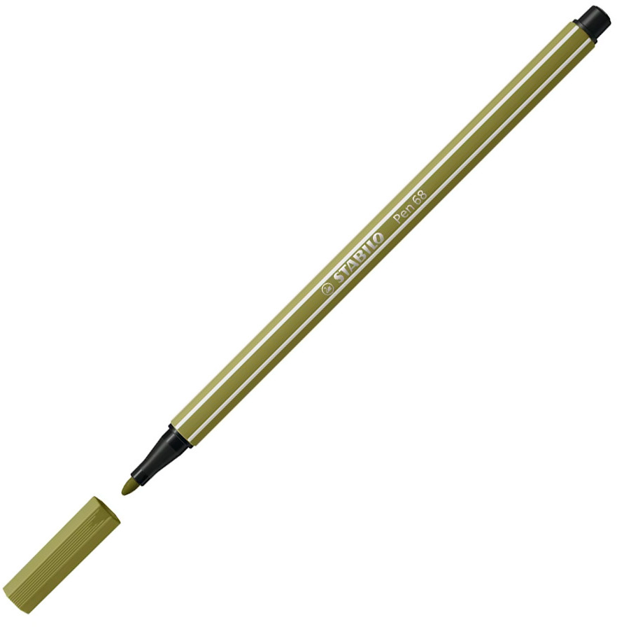 Pisak Stabilo Pen 68/37, okrągła, 1mm, zieleń błotna