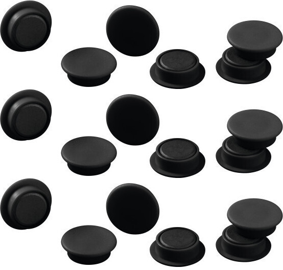 2x Magnesy do tablic Durable, 21mm, 20 sztuk, czarny