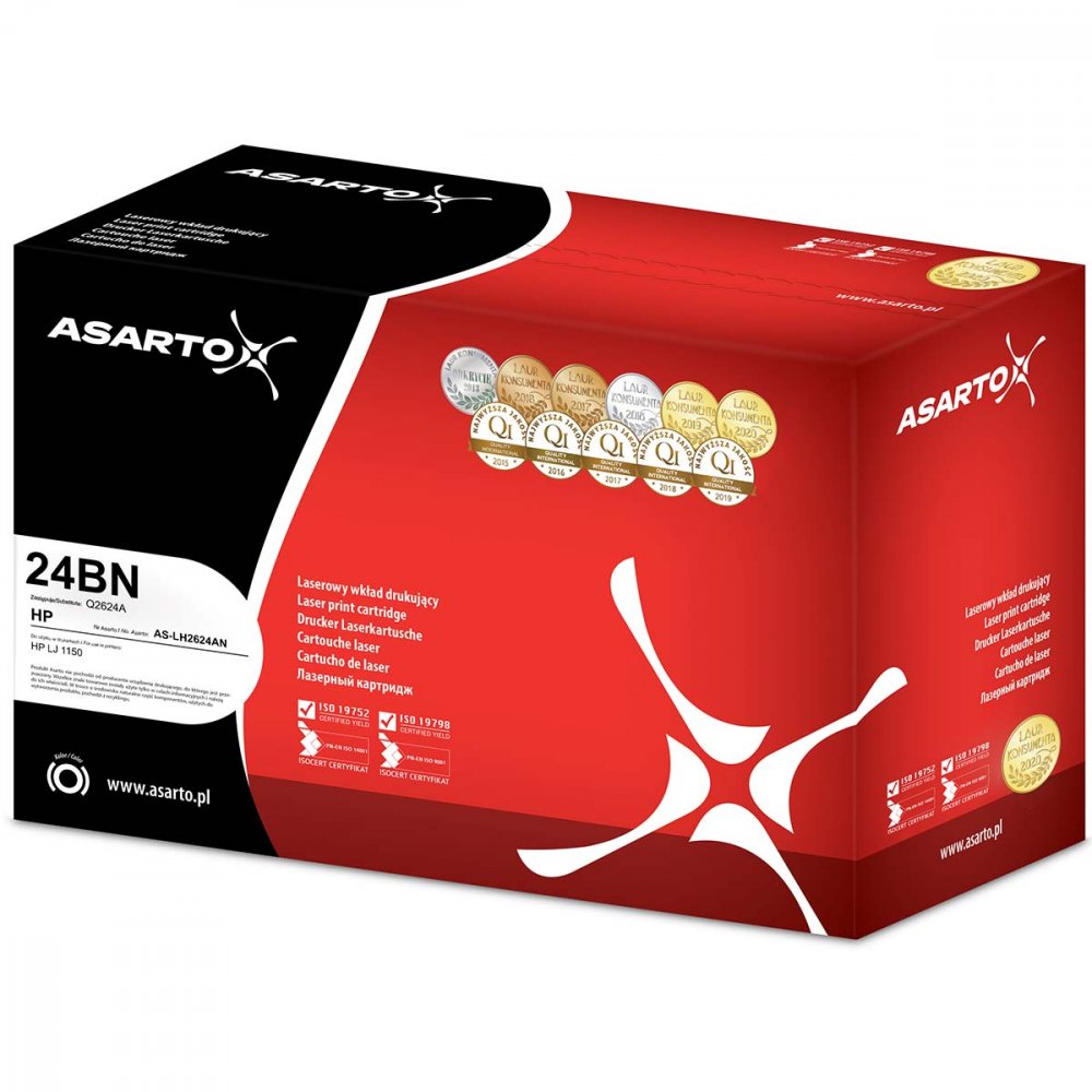Toner Asarto AS-LH2624AN (24A, Q2624A), 2500 stron, black (czarny)