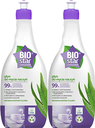 2x Płyn do naczyń BioStar, ekologiczny, aloes, 700 ml
